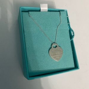 Return to Tiffany Heart Tag Pendent in Silver, Medium